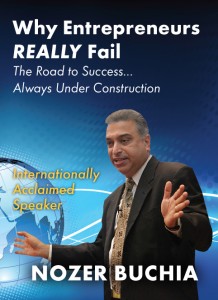 Nozer Buchia-Why Entrepreneurs REALLY Fail (Book cover)